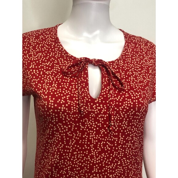 1970s DIANE von FÜRSTENBERG DVF Saks 5th Ave. Polka Dot Dress W/Tie. XS-S. AS IS - Picture 5 of 10